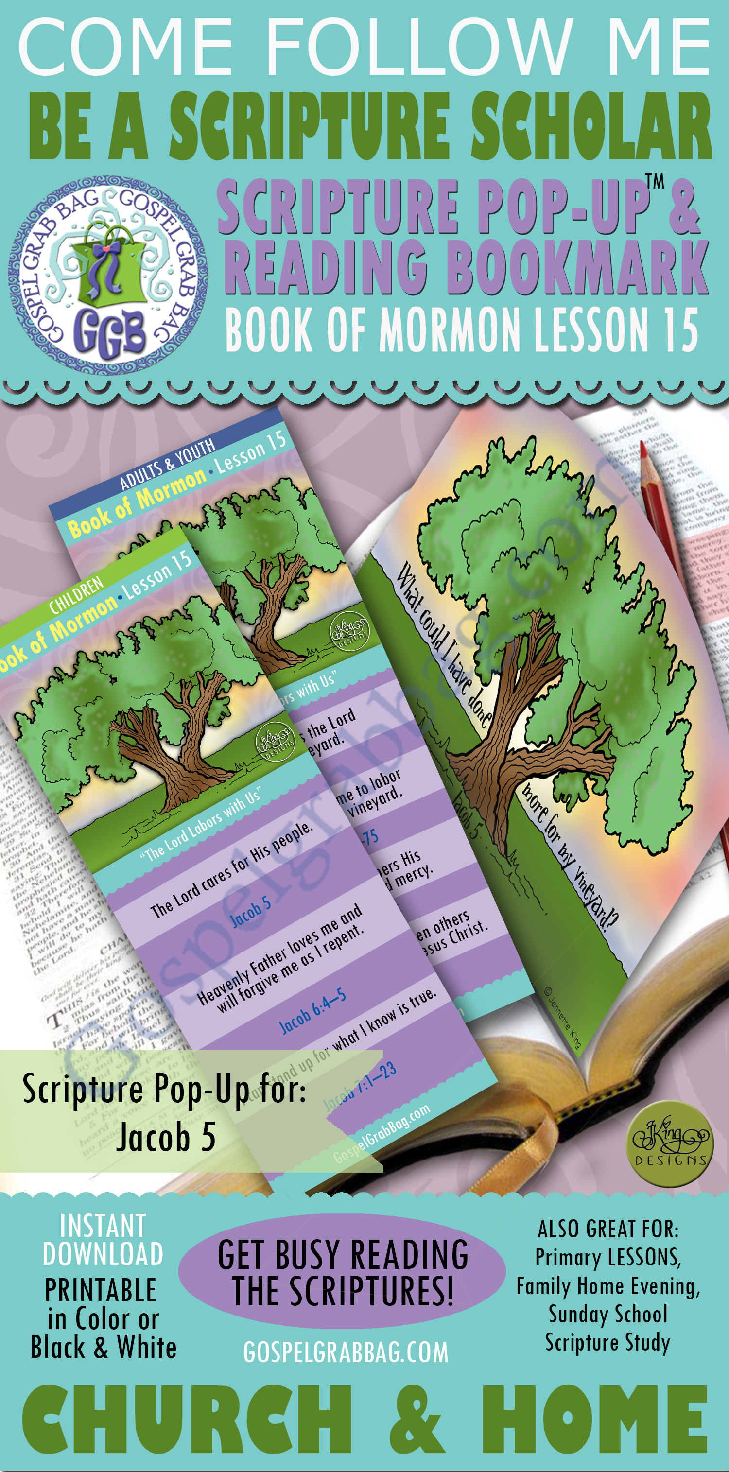 Scripture Scholars For COME FOLLOW ME Book of Mormon “The Lord Labors with Us” (Jacob 5-7)