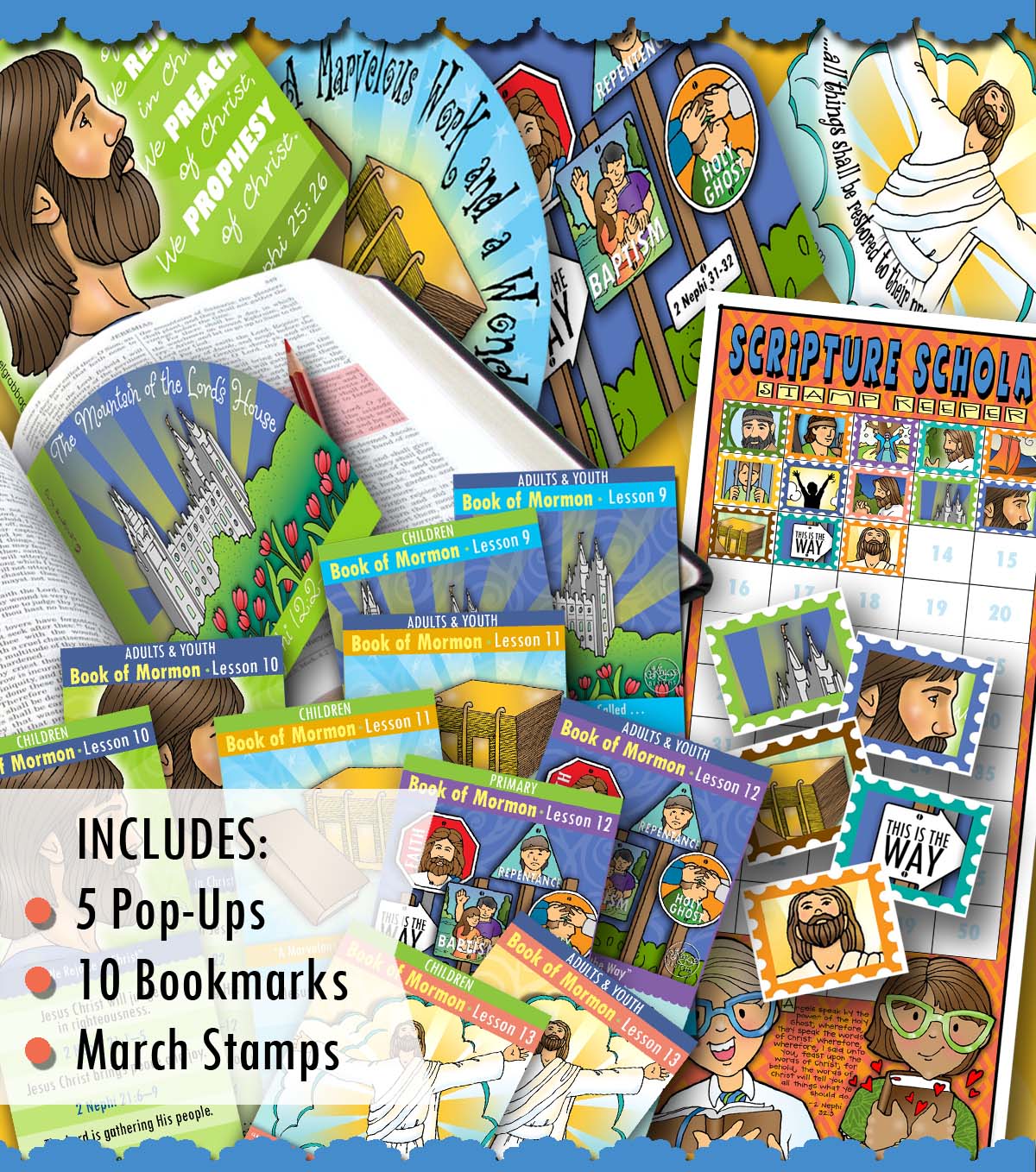 Scripture Scholars COME FOLLOW ME - March Book of Mormon BUNDLE