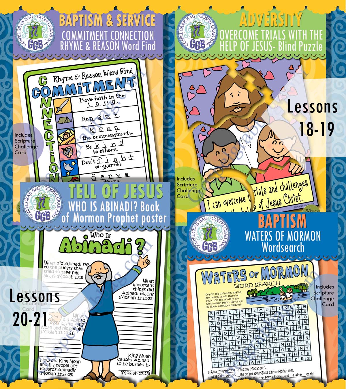 Come Follow Me - May bundle Ages 8-11 BOOK OF MORMON Activities