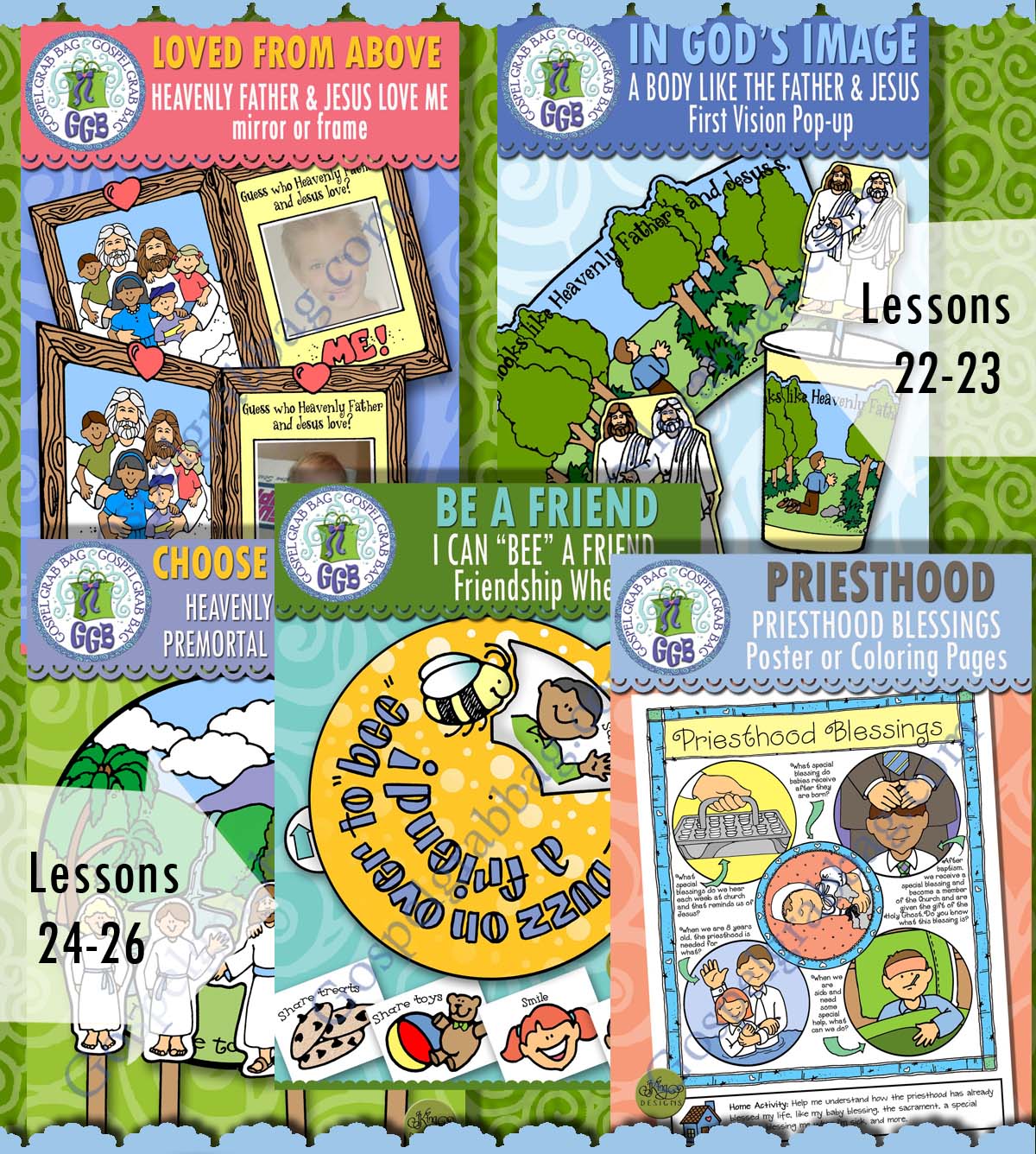 Ages 1-5 activities for COME FOLLOW ME Book of Mormon June weeks 1-5