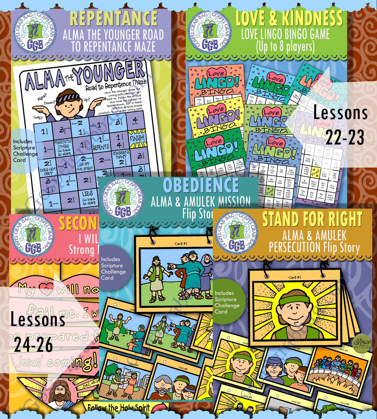 Ages 8-11 Activities for COME FOLLOW ME May weeks 1-5 Book of Mormon BUNDLE