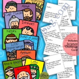 FAITH Book of Mormon activity "Faithful Saints Guessing Game"