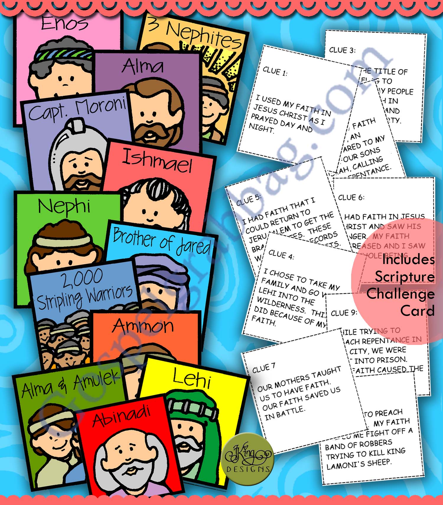 FAITH Book of Mormon activity "Faithful Saints Guessing Game"