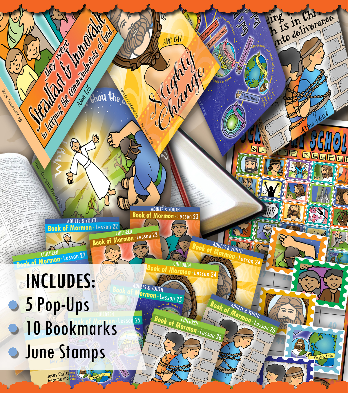 COME FOLLOW ME Book of Mormon June Scripture Scholars bundle (Mosiah 25-29; Alma. 4-16)