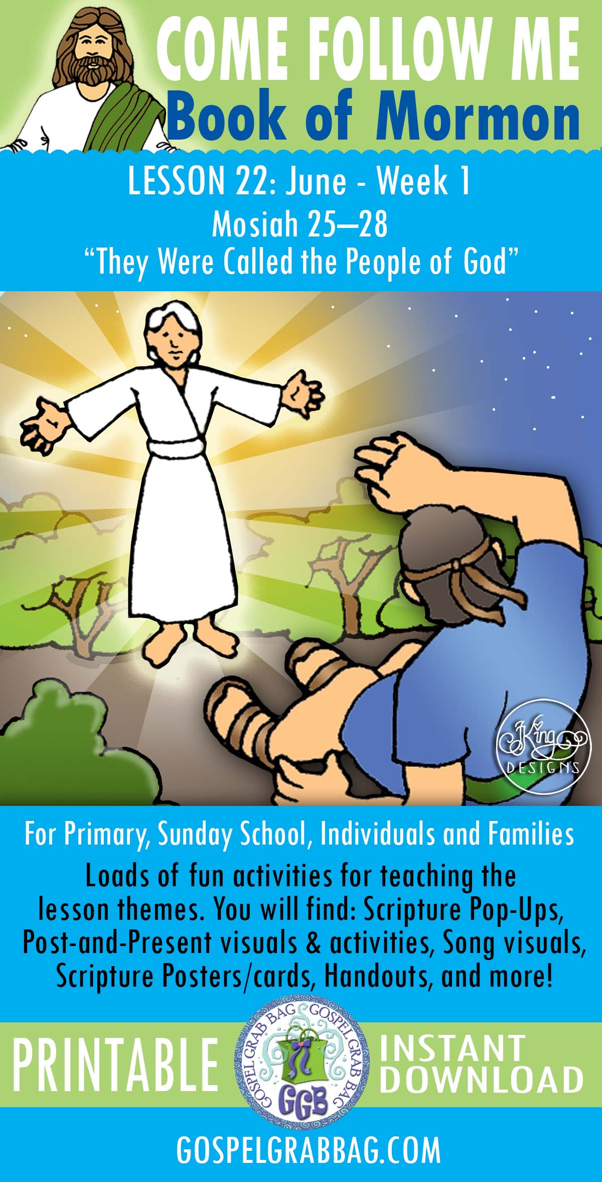 "They Were Called the People of God" LESSON ACTIVITIES For Come Follow Me - Book of Mormon JUNE week 1, Lesson 22