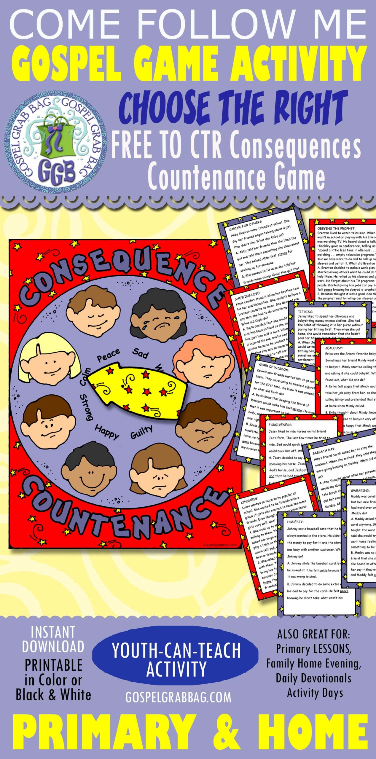 ATTITUDE Countenance Consequence Game POST-AND-PRESENT