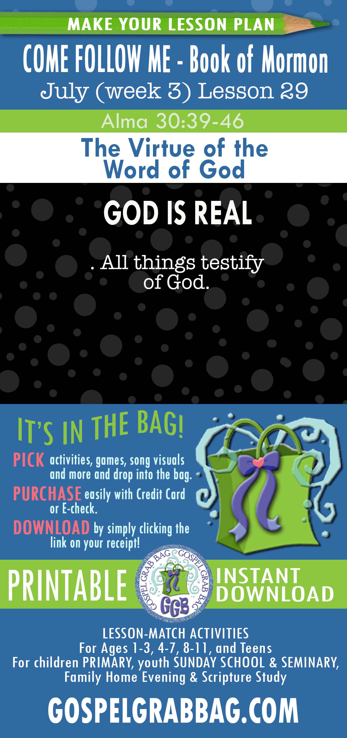 "The Virtue of the Word of God” Alma 30 COME FOLLOW ME Activities