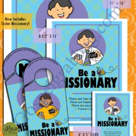 Be a Missionary - Character Be poster/card