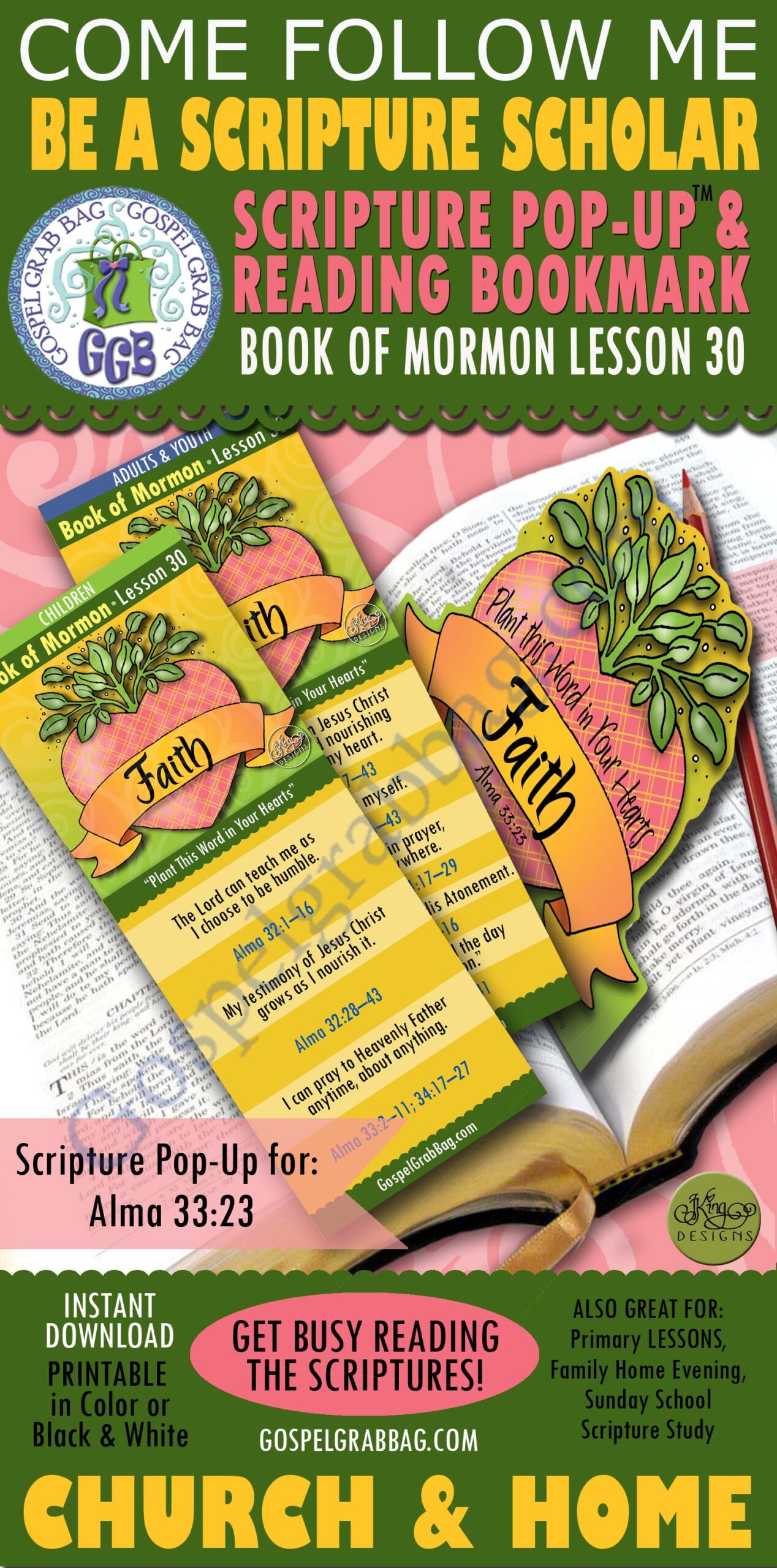 Alma 32-33 SCRIPTURE SCHOLARS "Plant This Word in Your Hearts"