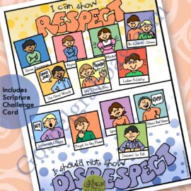 I can show respect - respectful choices poster