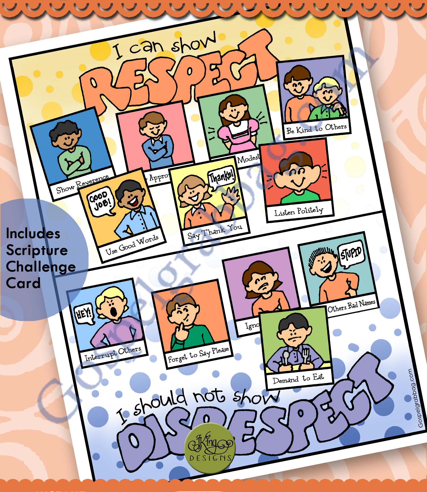 I can show respect - respectful choices poster