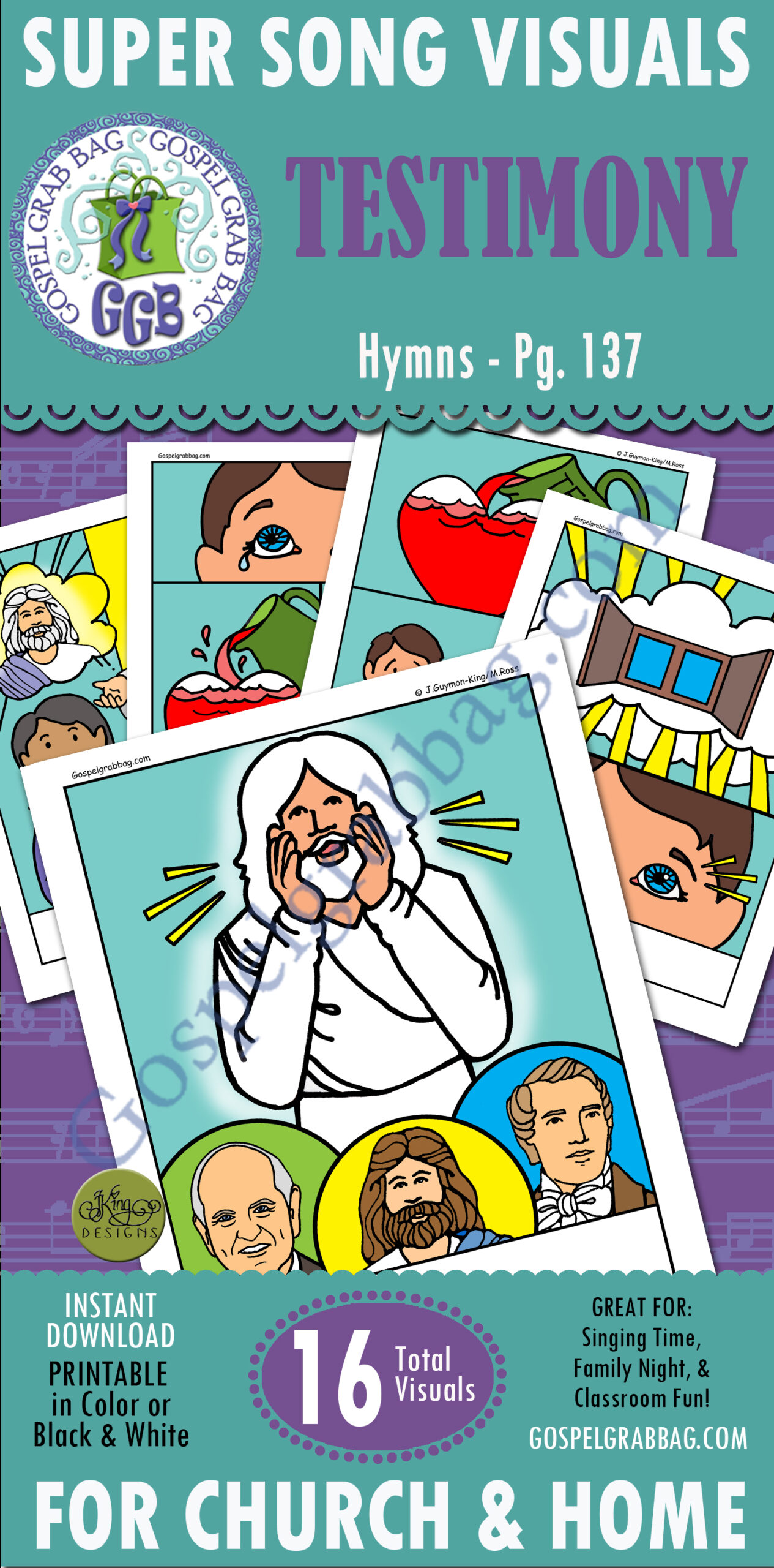 "TESTIMONY" song visuals "Hymns" p. 137 practice song for Primary Program