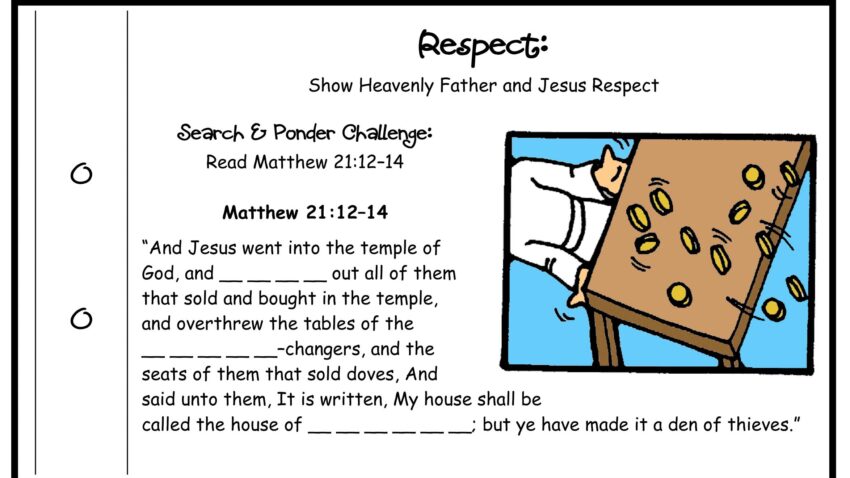Jesus Cleansing Temple SCRIPTURE CARD Matthew 21