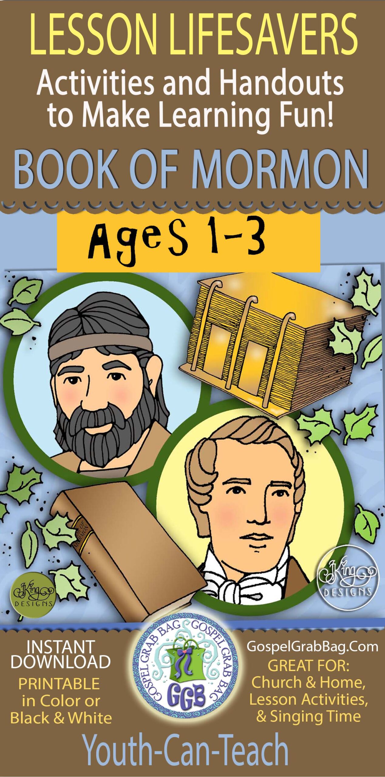 BOOK OF MORMON - Index - Ages 1-3 Lesson Lifesaver Activities
