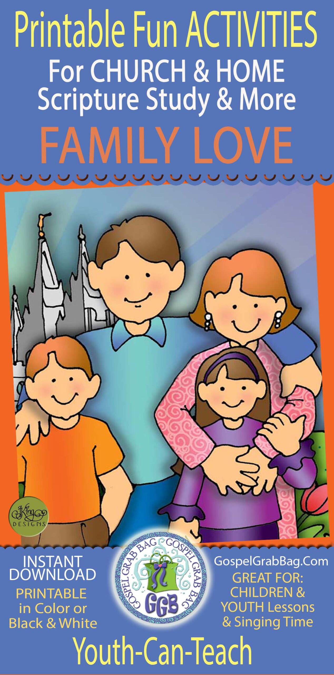 FAMILY LOVE Index of activities for CHURCH & HOME - to teach children and youth