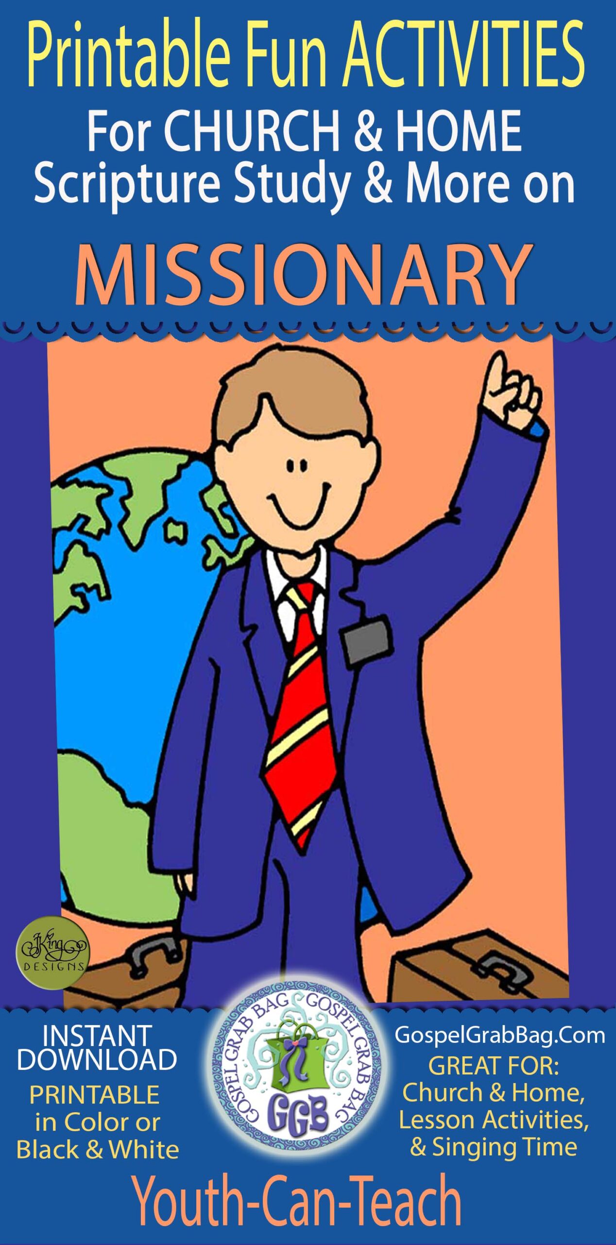 MISSIONARY SERVICE Index of activities for CHURCH & HOME printables