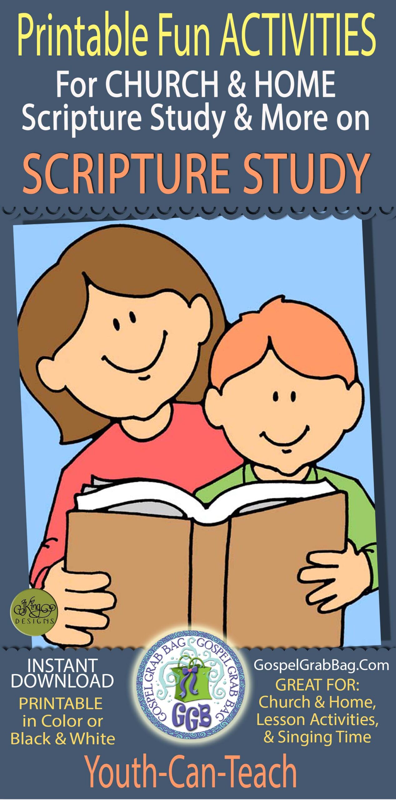 SCRIPTURE STUDY Index of activities for CHURCH & HOME printables