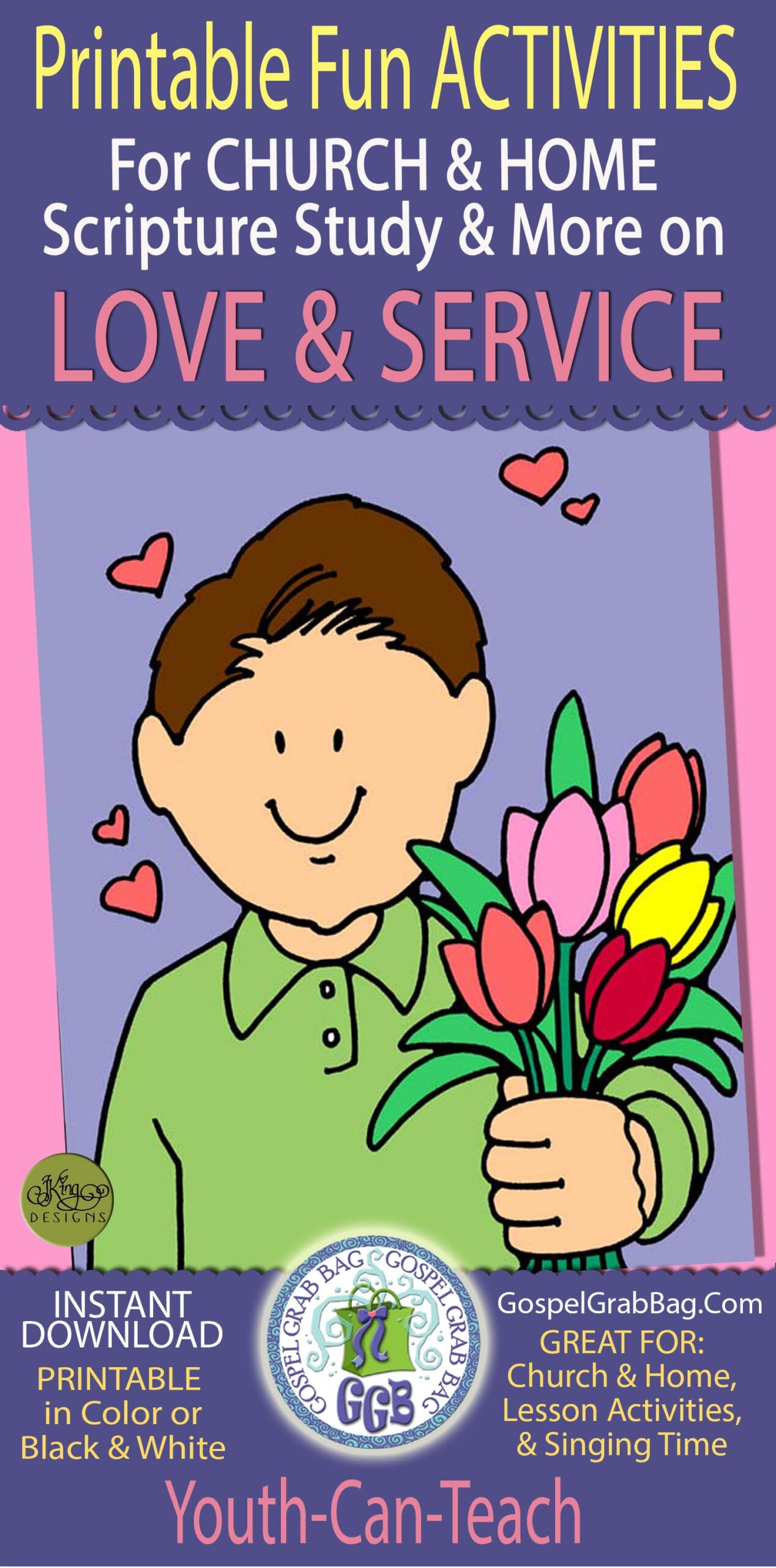 LOVE & SERVICE Index of activities for CHURCH & HOME - to teach children and youth