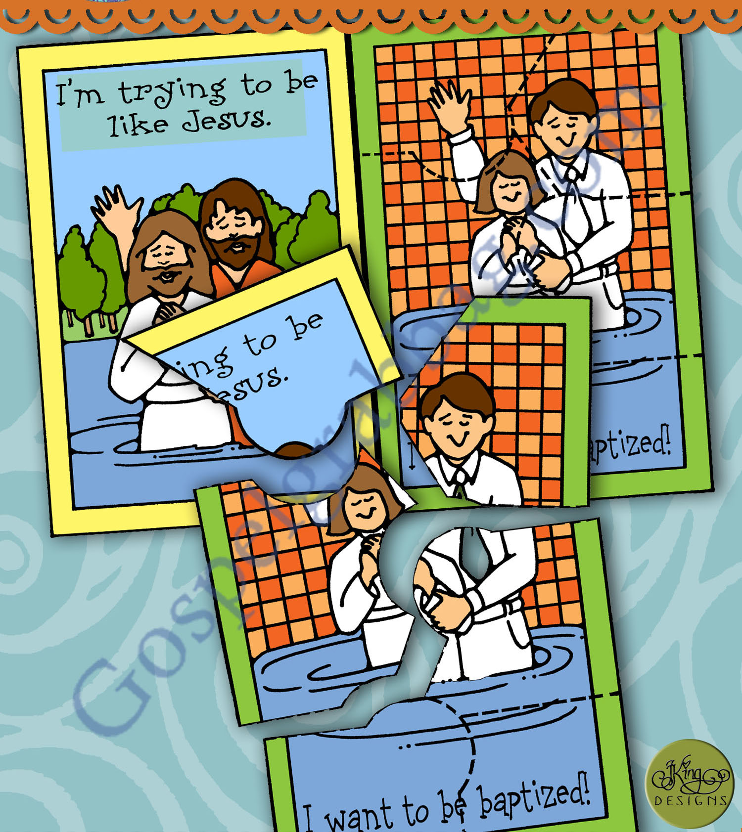 I Can Prepare For Baptism two-sided puzzle