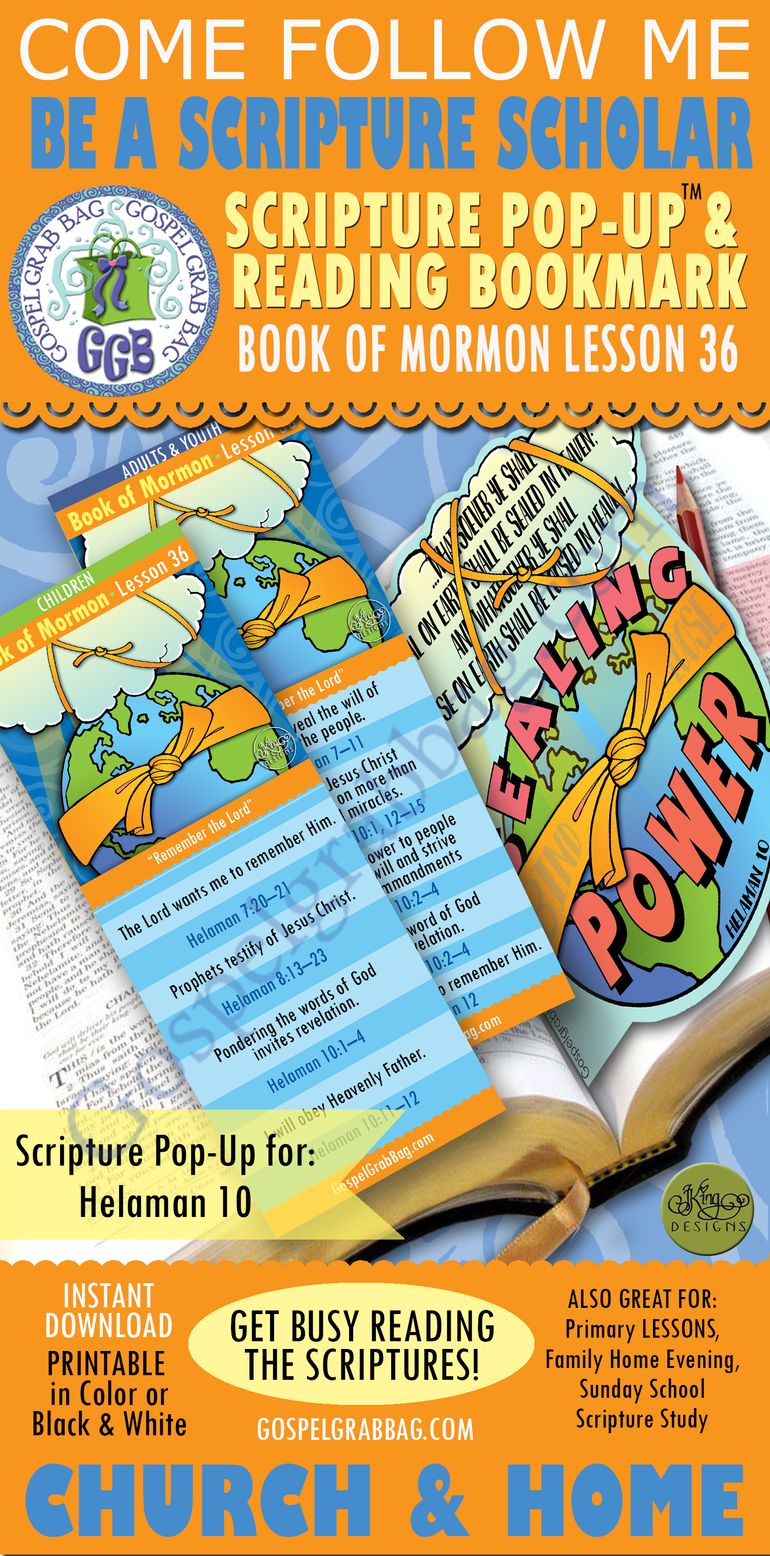 Scripture Scholars for "Remember the Lord" Lesson Activities for Come Follow Me - September week #2
