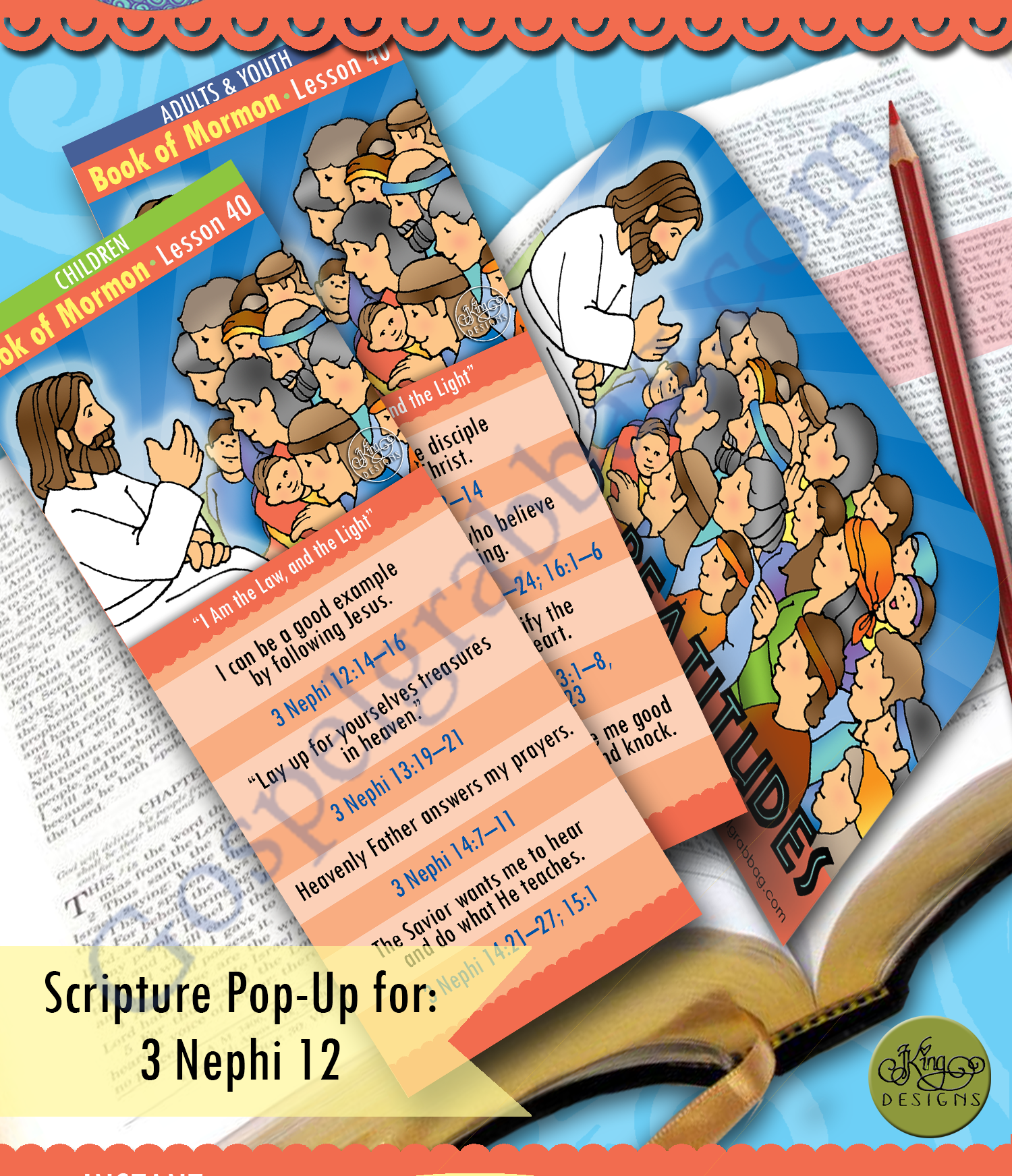 SCRIPTURE SCHOLARS "I Am the Law, and the Light" Come Follow Me - October (week 1) Lesson Activities - For Primary, Sunday School, and home