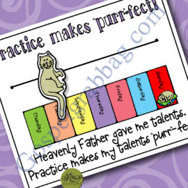 Practice makes perfect (talent tally chart) children ages 4-7