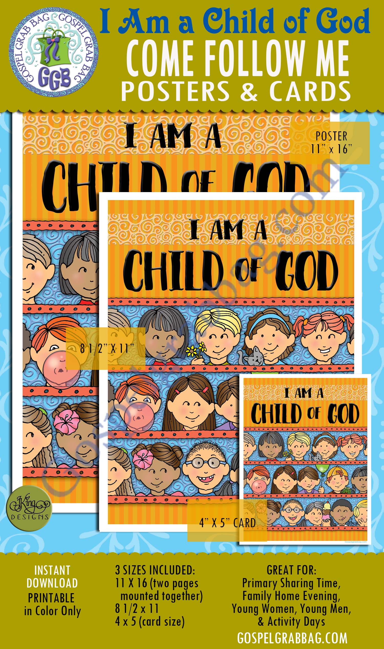 POSTER remind children: I am a child of God