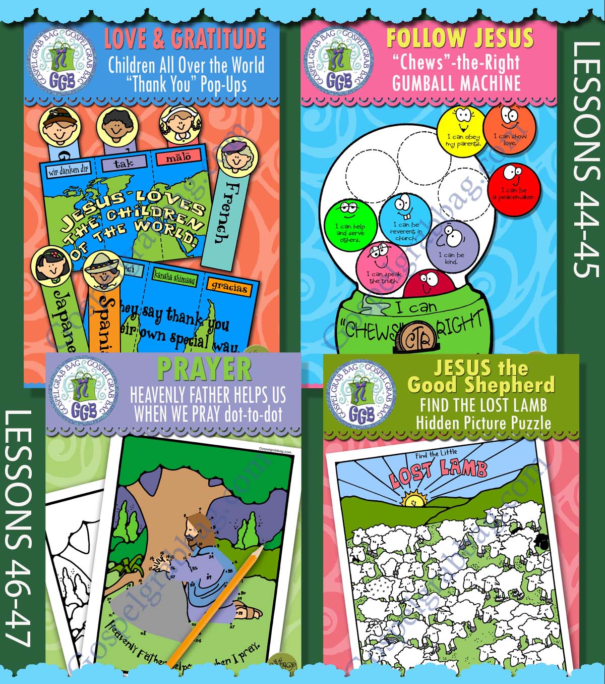 Ages 4-7 Printable COME FOLLOW ME November ACTIVITIES for Primary and Sunday School with song visuals
