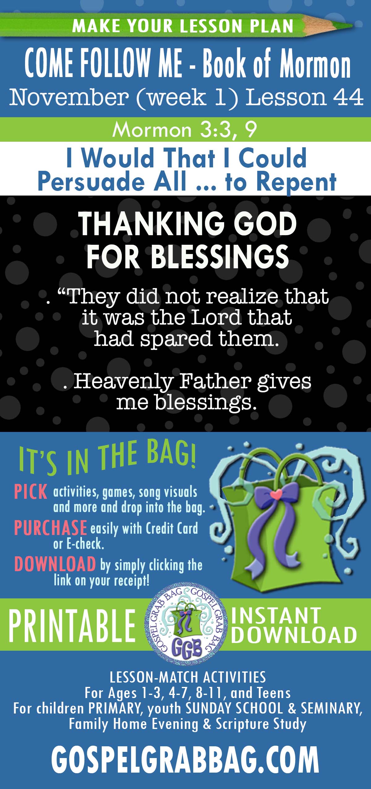 COME FOLLOW ME - Book of "I Would That I Could Persuade All ... to Repent" COME FOLLOW ME Book of Mormon - November Lesson Activities - printables