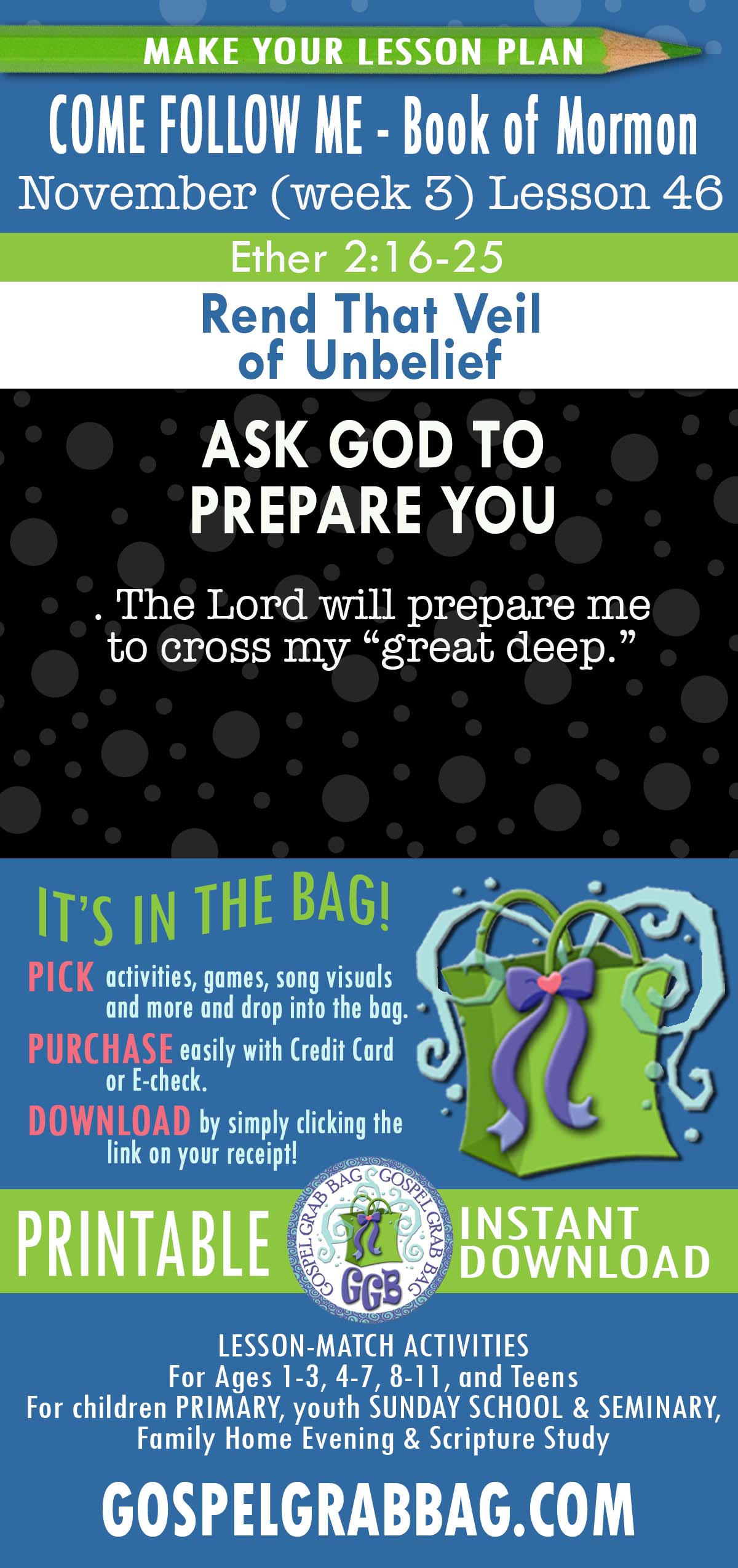 COME FOLLOW ME - Book of "Rend That Veil of Unbelief" COME FOLLOW ME Book of Mormon - November lesson activity and song printables
