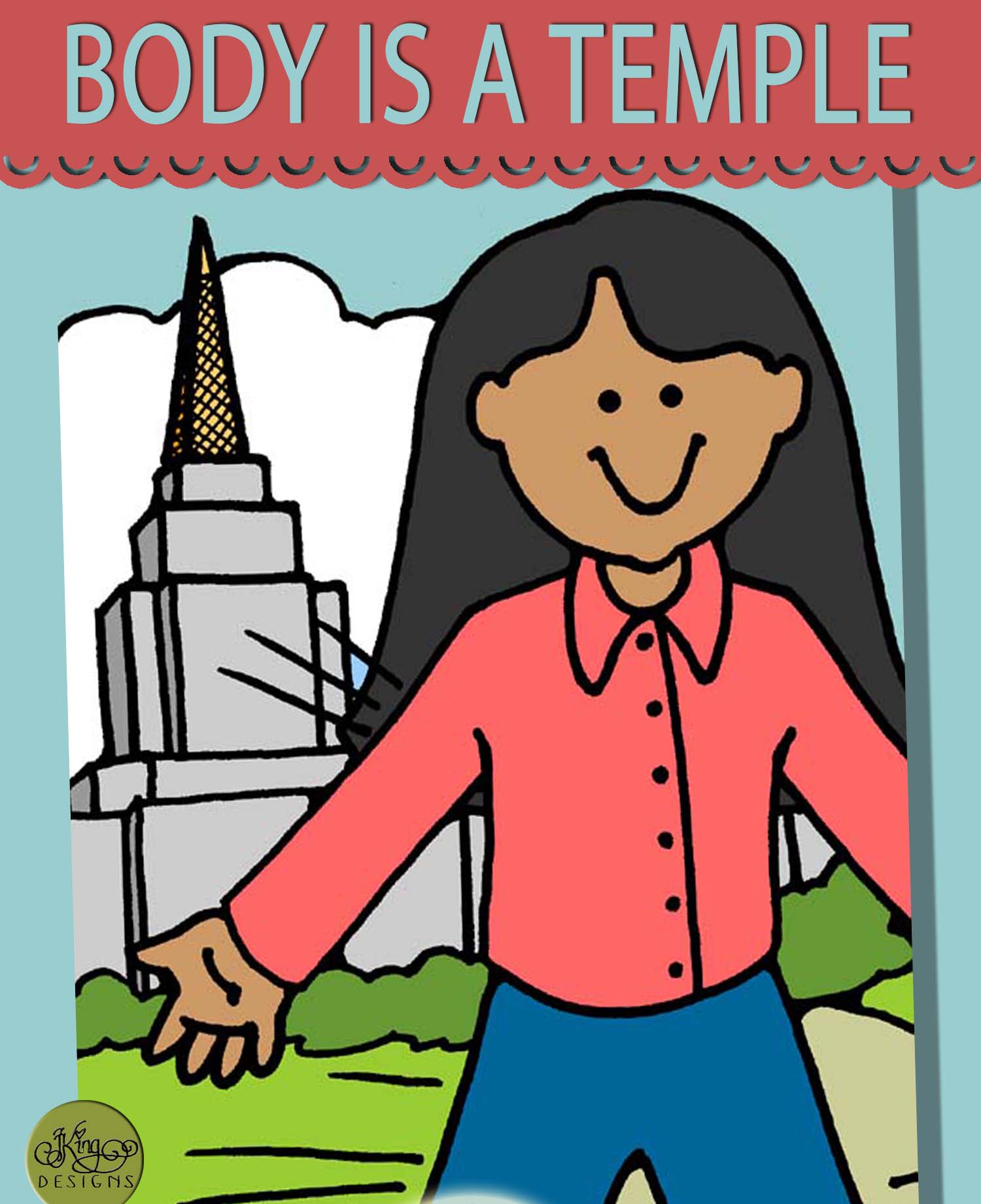BODY IS A TEMPLE Printable Fun Activities and Song Visuals