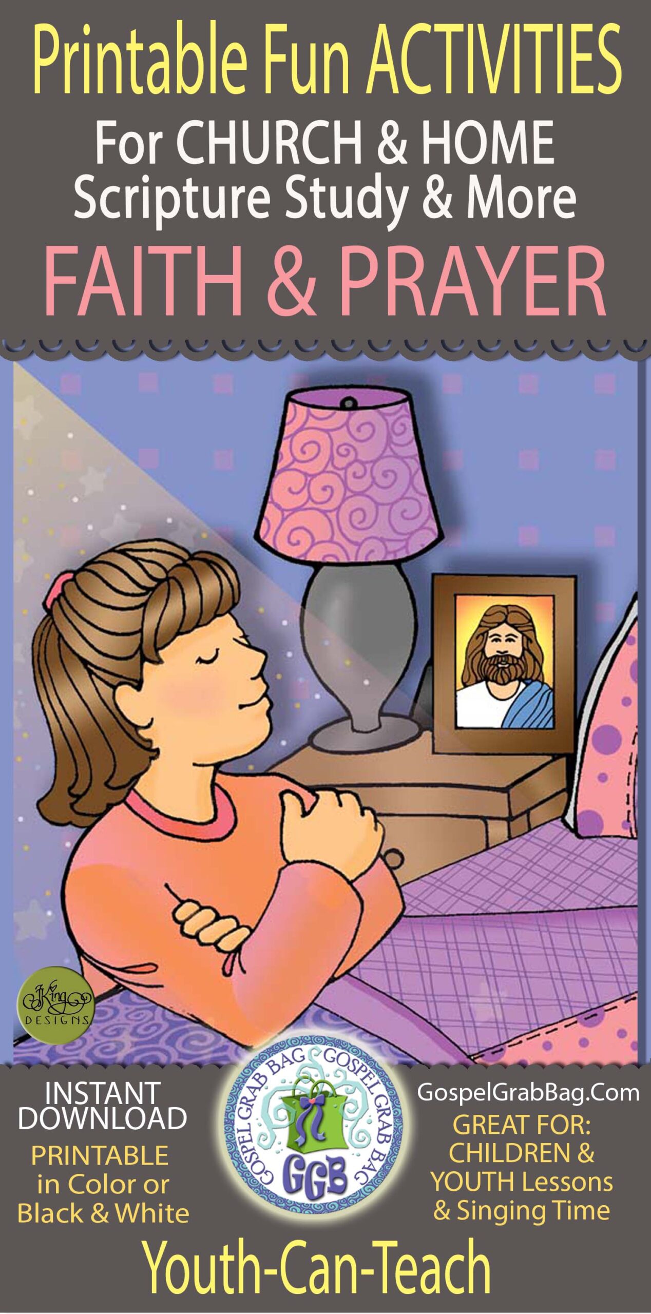 FAITH & PRAYER Printable Fun Activities and Song Visuals