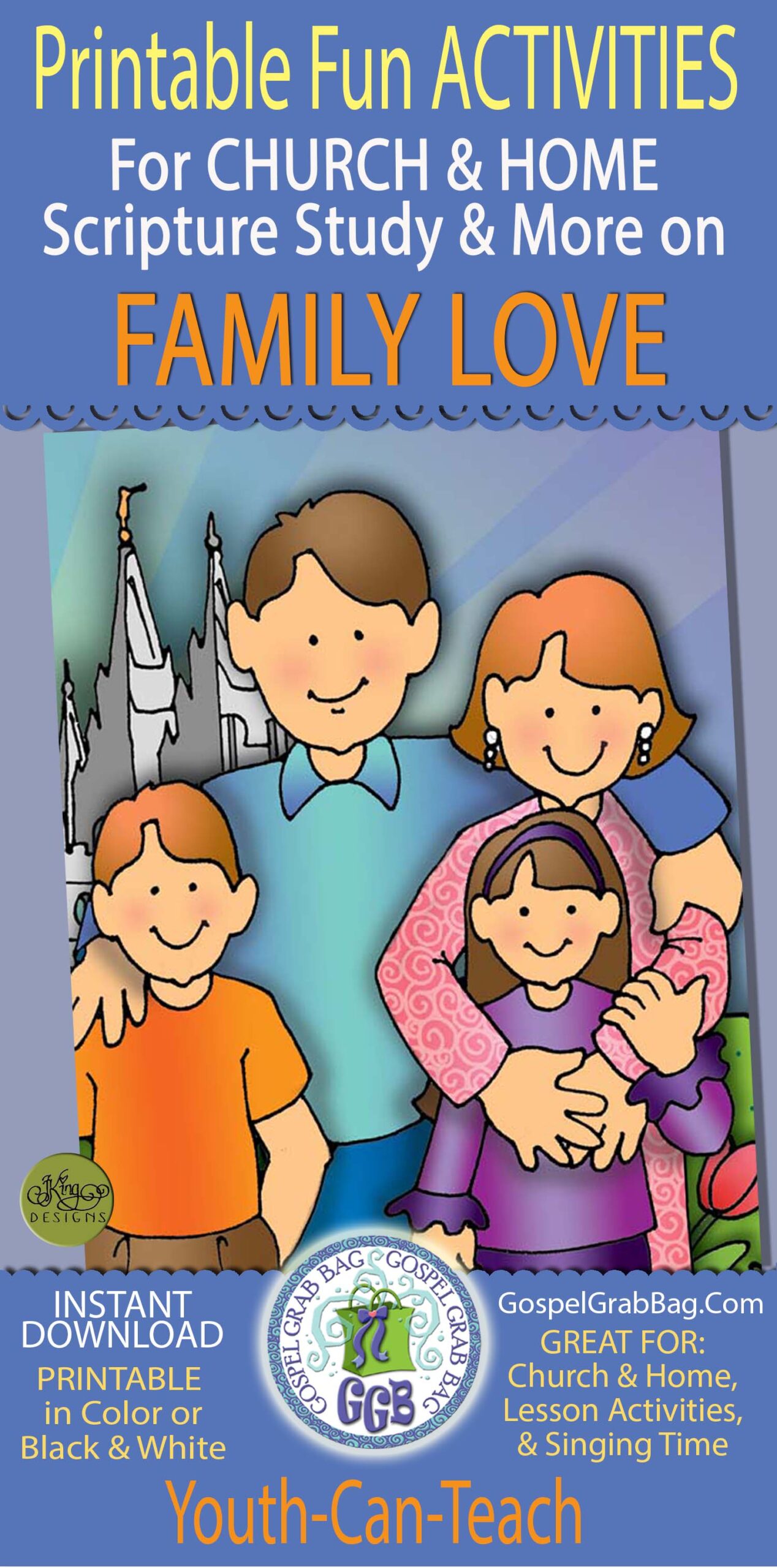 FAMILY LOVE Printable Fun Activities and Song Visuals