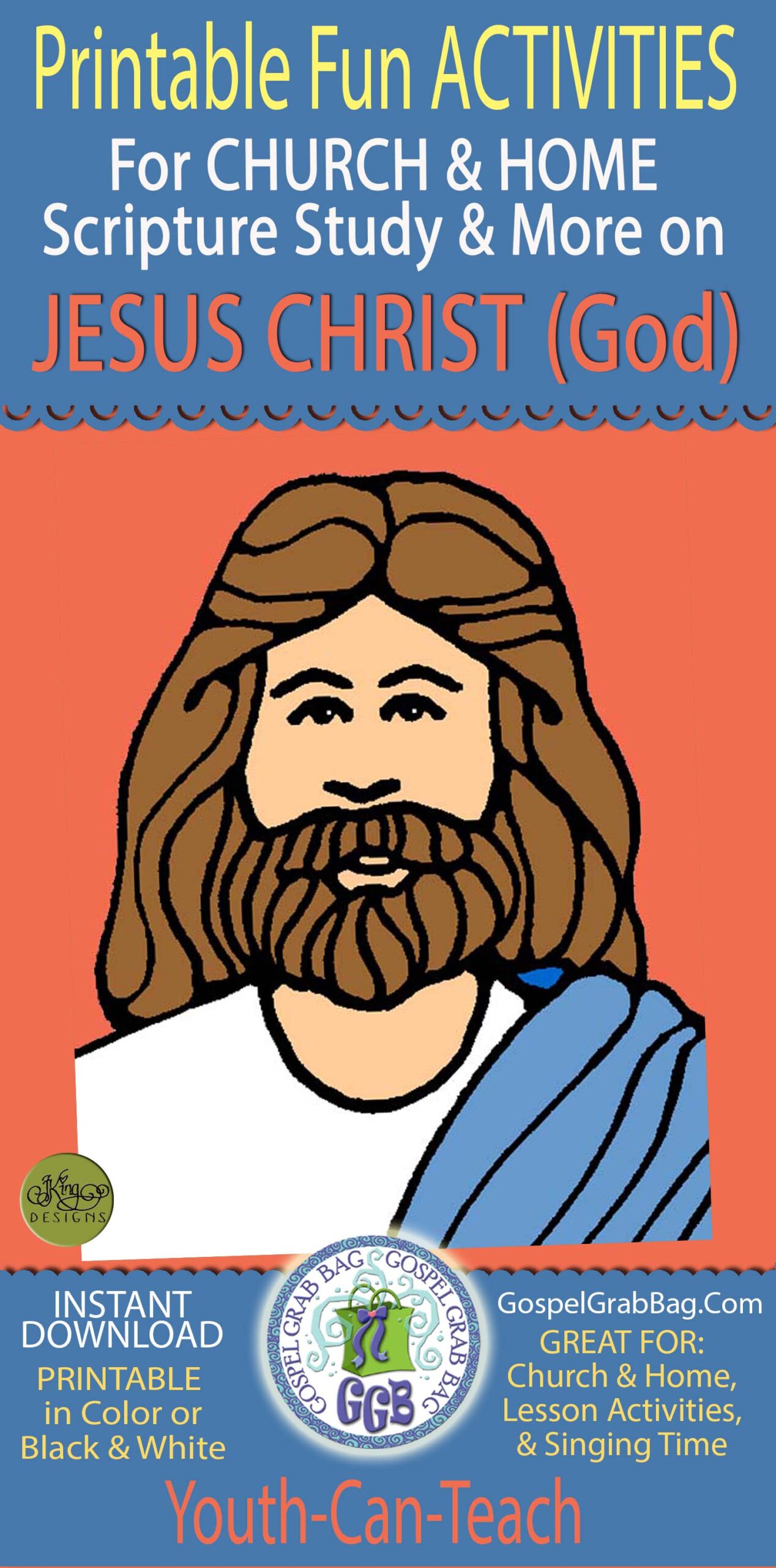 HOLY GHOST & HEAVENLY FATHER printable fun activities for CHURCH & HOME scripture study and more