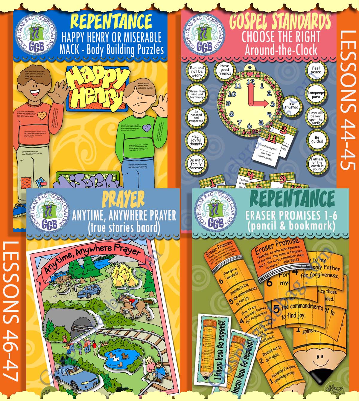 Post-and-Present Printable COME FOLLOW ME November ACTIVITIES for Primary and Sunday School with song visuals