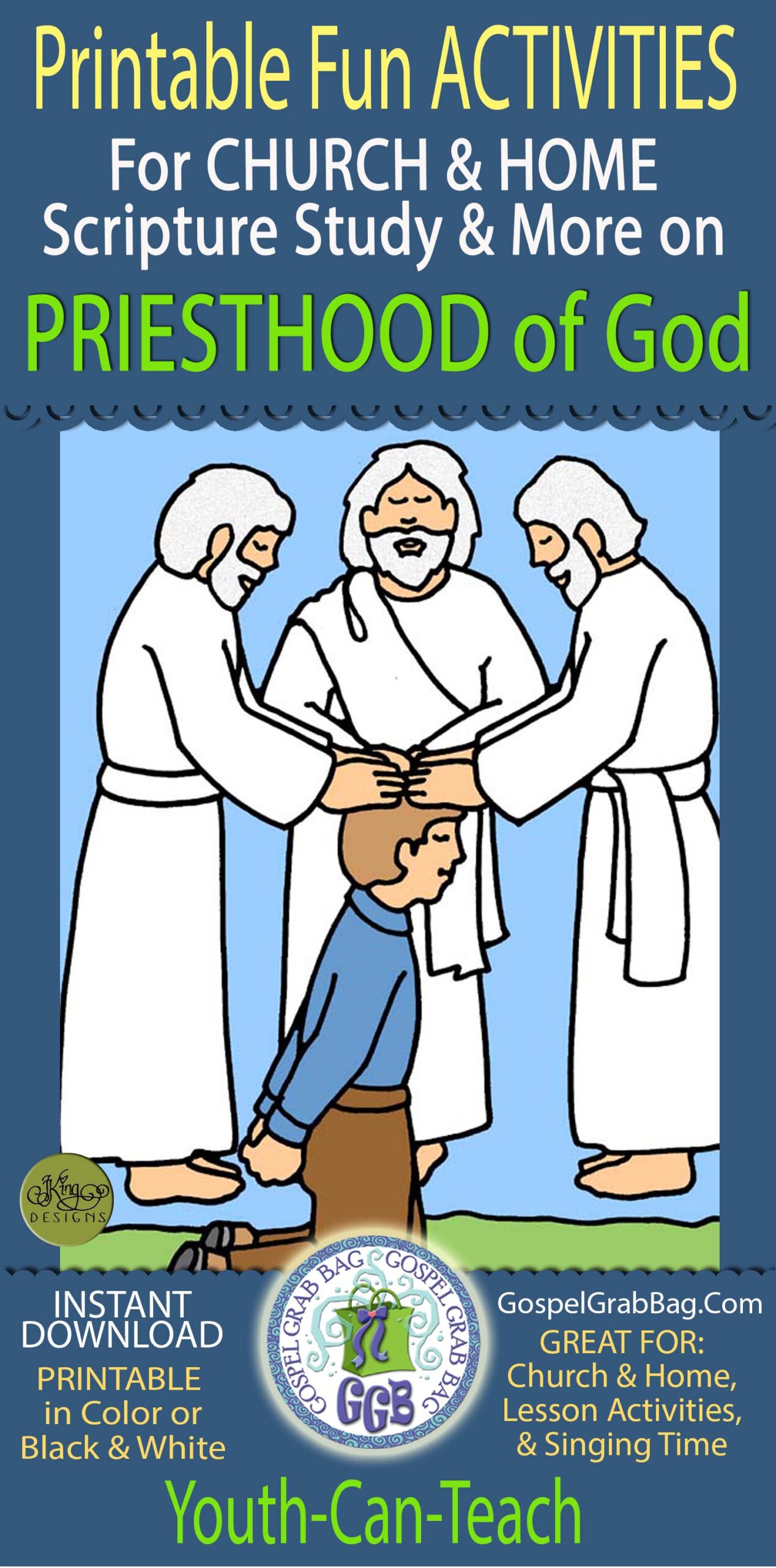PRIESTHOOD printable fun activities for CHURCH & HOME scripture study and more