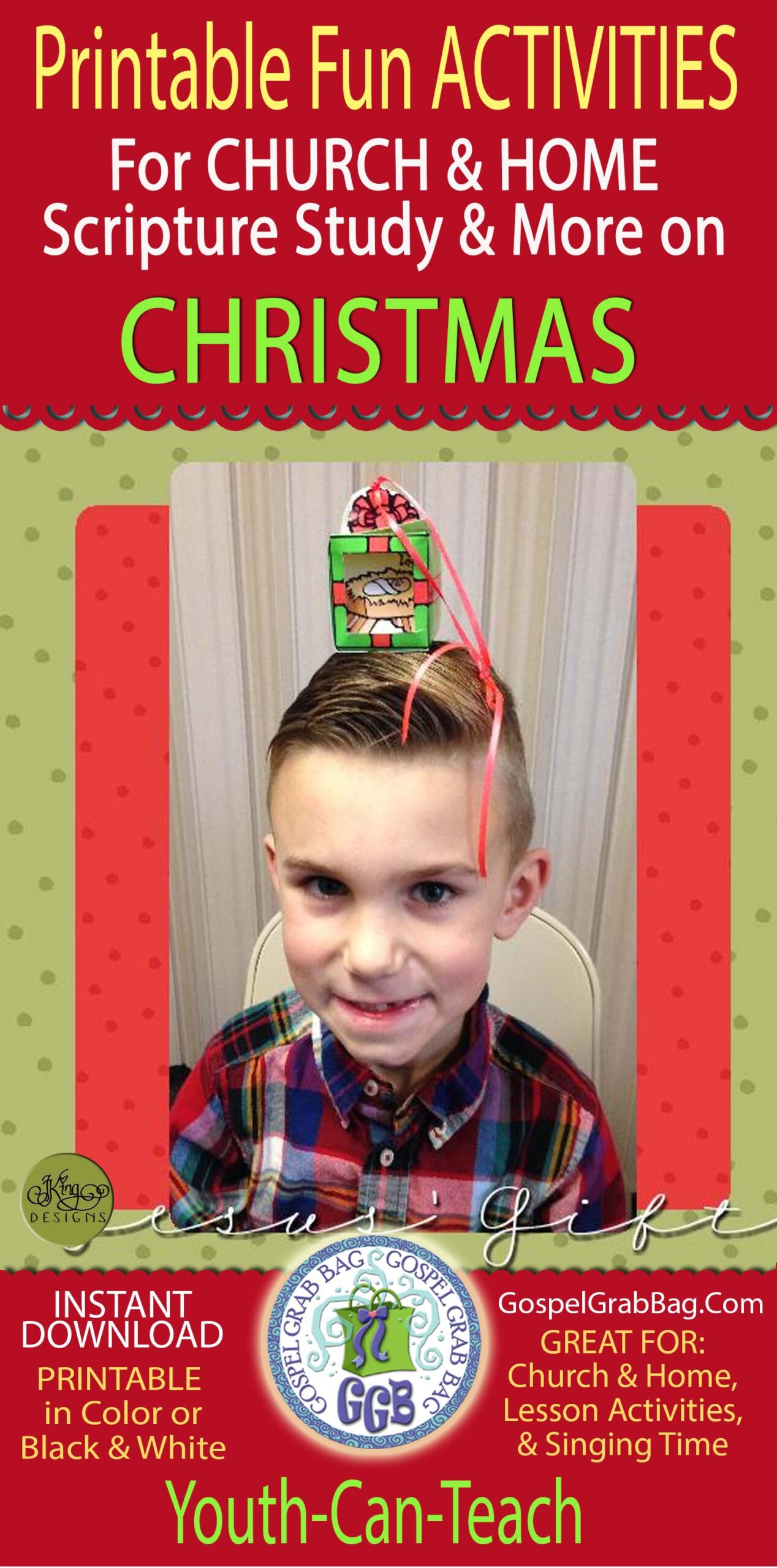 CHRISTMAS printable fun activities for CHURCH & HOME scripture study and more
