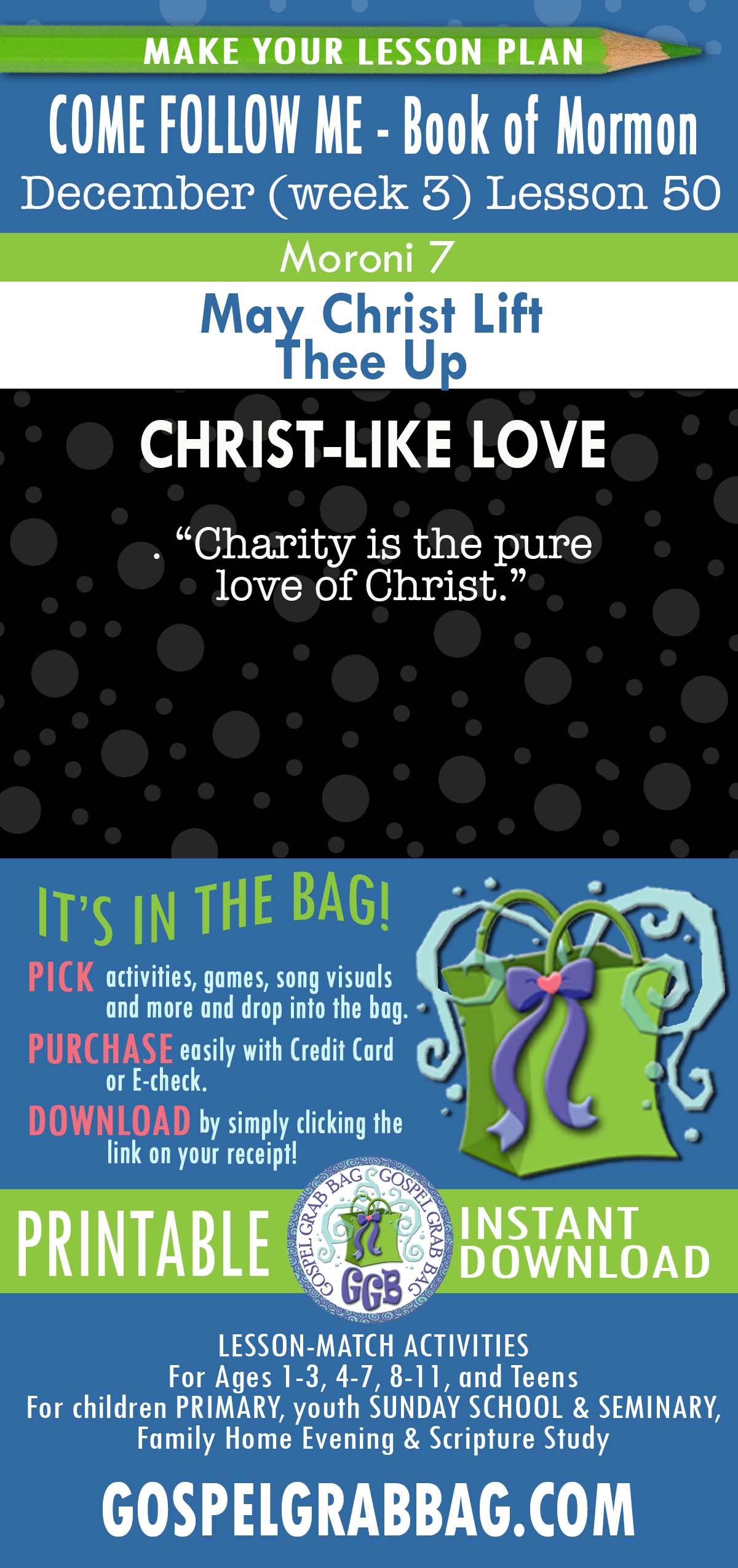 ACTIVITIES FOR COME FOLLOW ME Book of Mormon “May Christ Lift Thee Up”