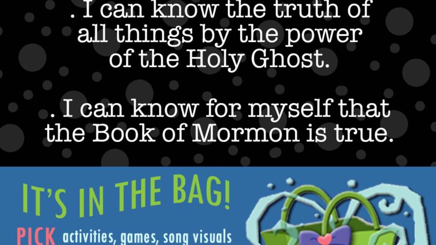 ACTIVITIES FOR COME FOLLOW ME Book of Mormon “Come unto Christ, and Be Perfected in Him”