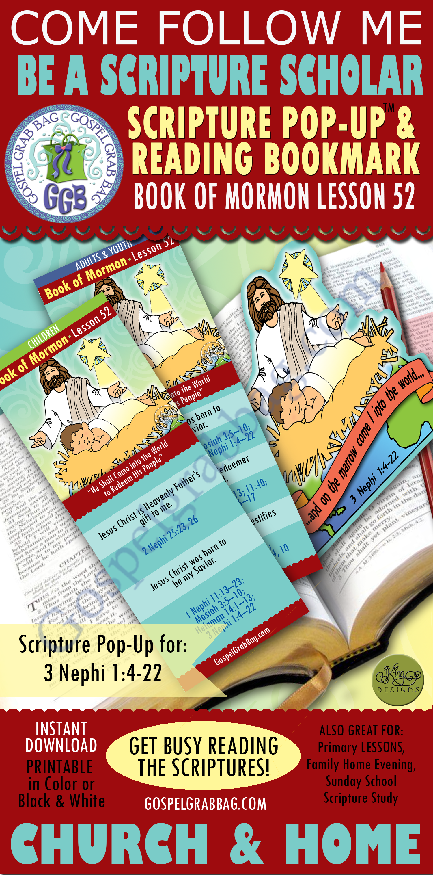 "He Shall Come into the World to Redeem His People" Scripture Scholars - BOOK OF MORMON - Christmas