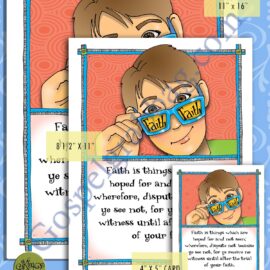 Ether 12.6 scripture poster/card set - Book of Mormon scripture to memorize SUBJECT: Faith
