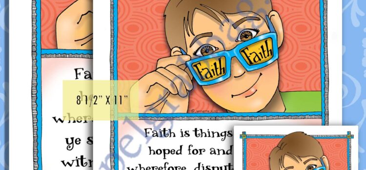 Ether 12.6 scripture poster/card set - Book of Mormon scripture to memorize SUBJECT: Faith