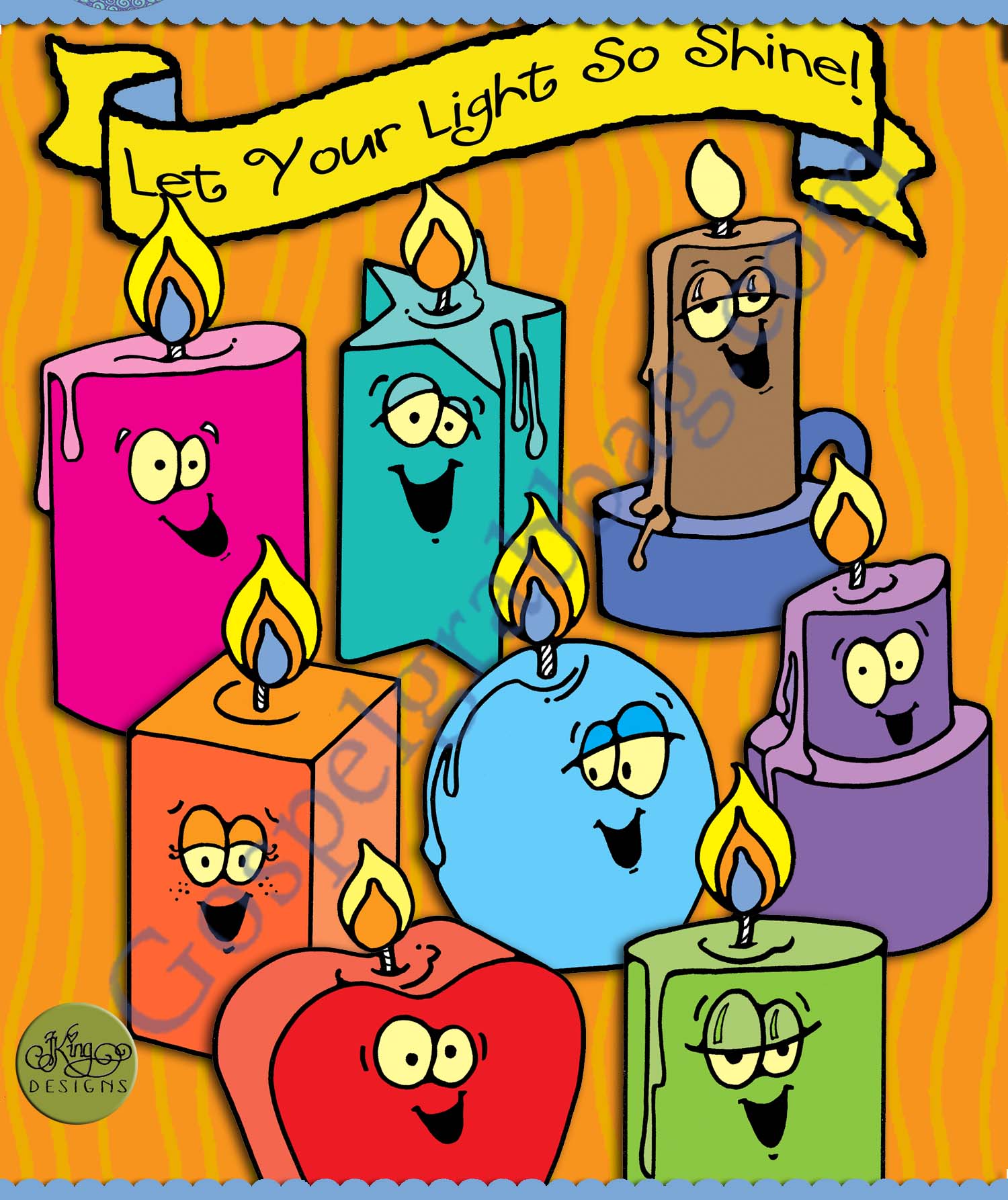 Let Your Light So Shine! goal candles or singing meter