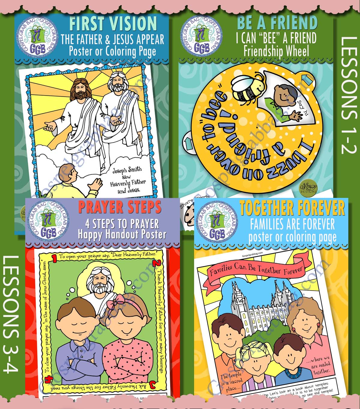 Ages 1-5 Come Follow Me - Doctrine and Covenants - Lesson Lifesaver Activities BUNDLE - JANUARY 2025