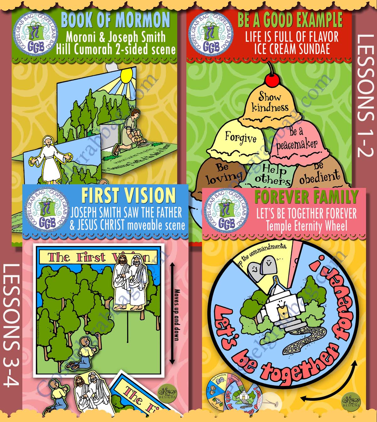 Ages 4-7 Come Follow Me - Doctrine and Covenants - Lesson Lifesaver Activities BUNDLE - JANUARY 2025