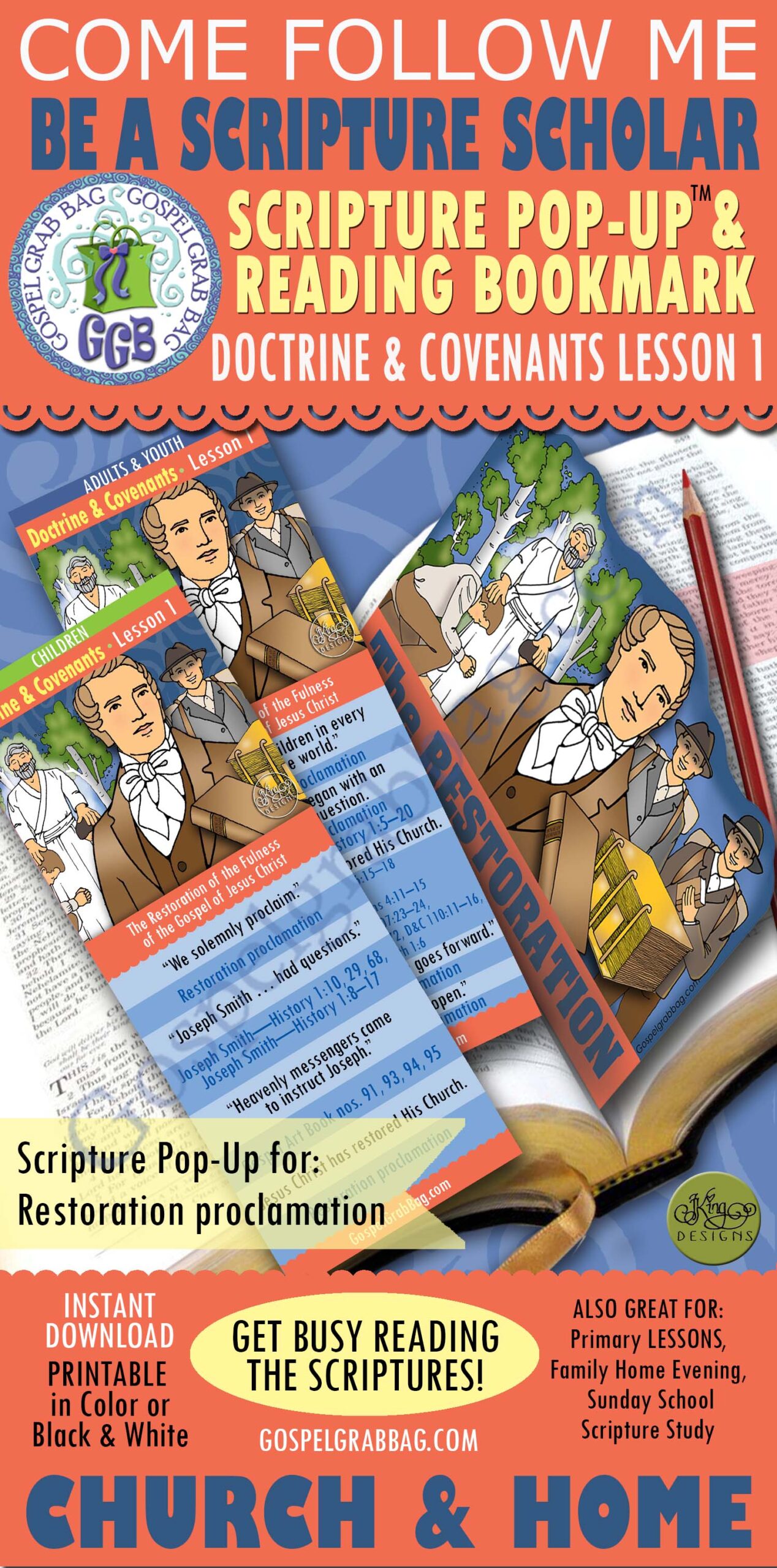 SCRIPTURE SCHOLARS Doctrine and Covenants - "The Promised Restoration Goes Forward" - RESTORATION Proclamation
