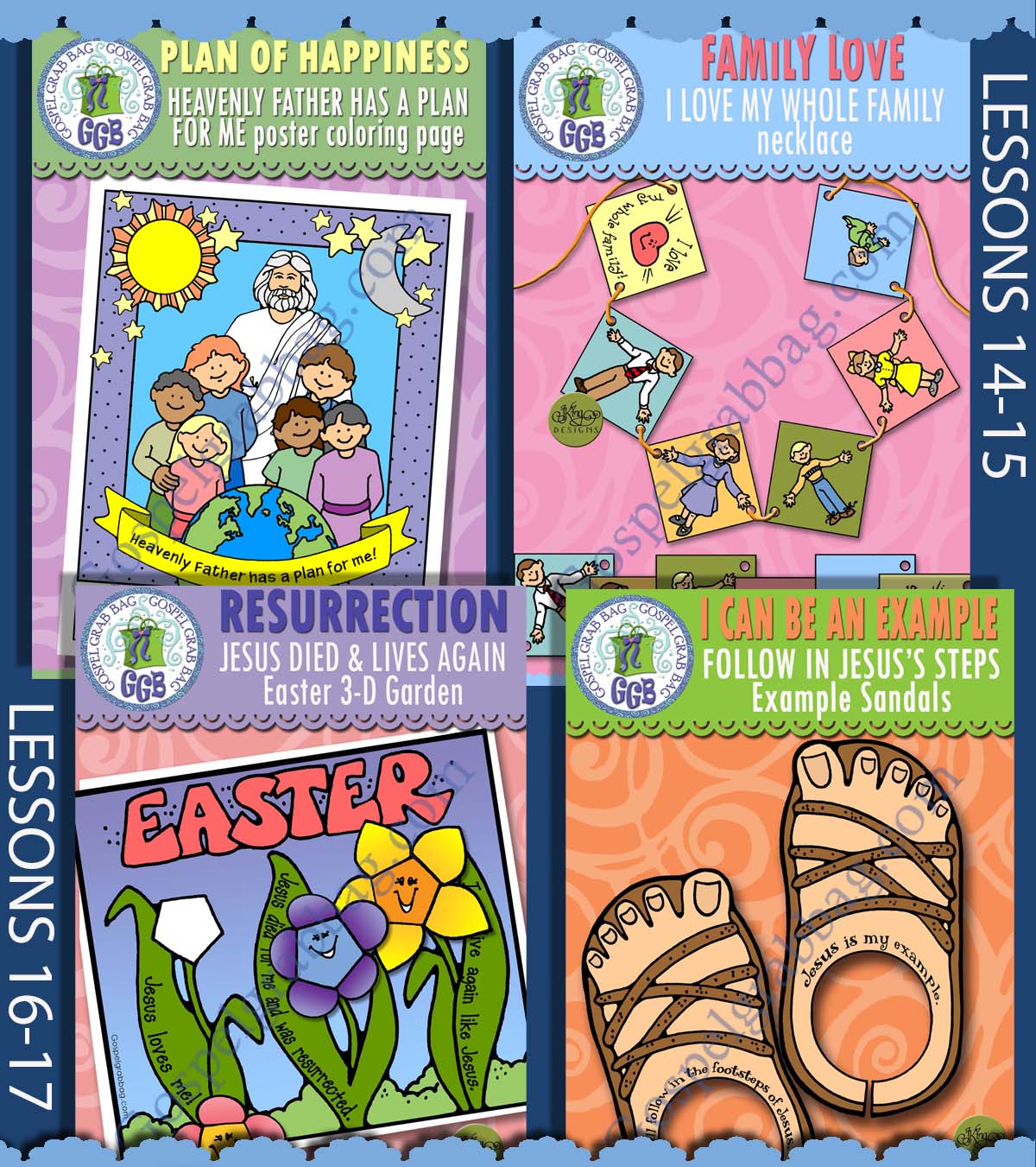 Ages 1-5 April BUNDLE For COME FOLLOW ME Handout Activities for Doctrine & Covenants 29-40