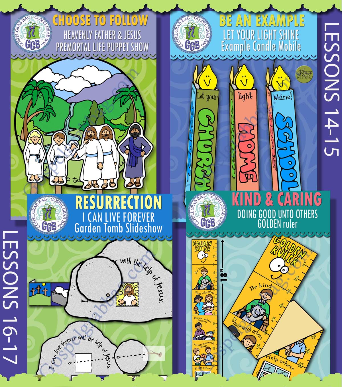 Ages 4-7 April BUNDLE For COME FOLLOW ME Handout Activities for Doctrine & Covenants 29-40