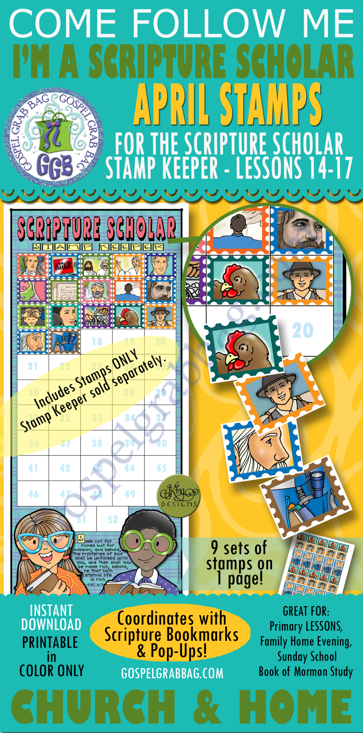 APRIL STAMPS for D&C 29, 30-36, EASTER, AND D&C 37-40