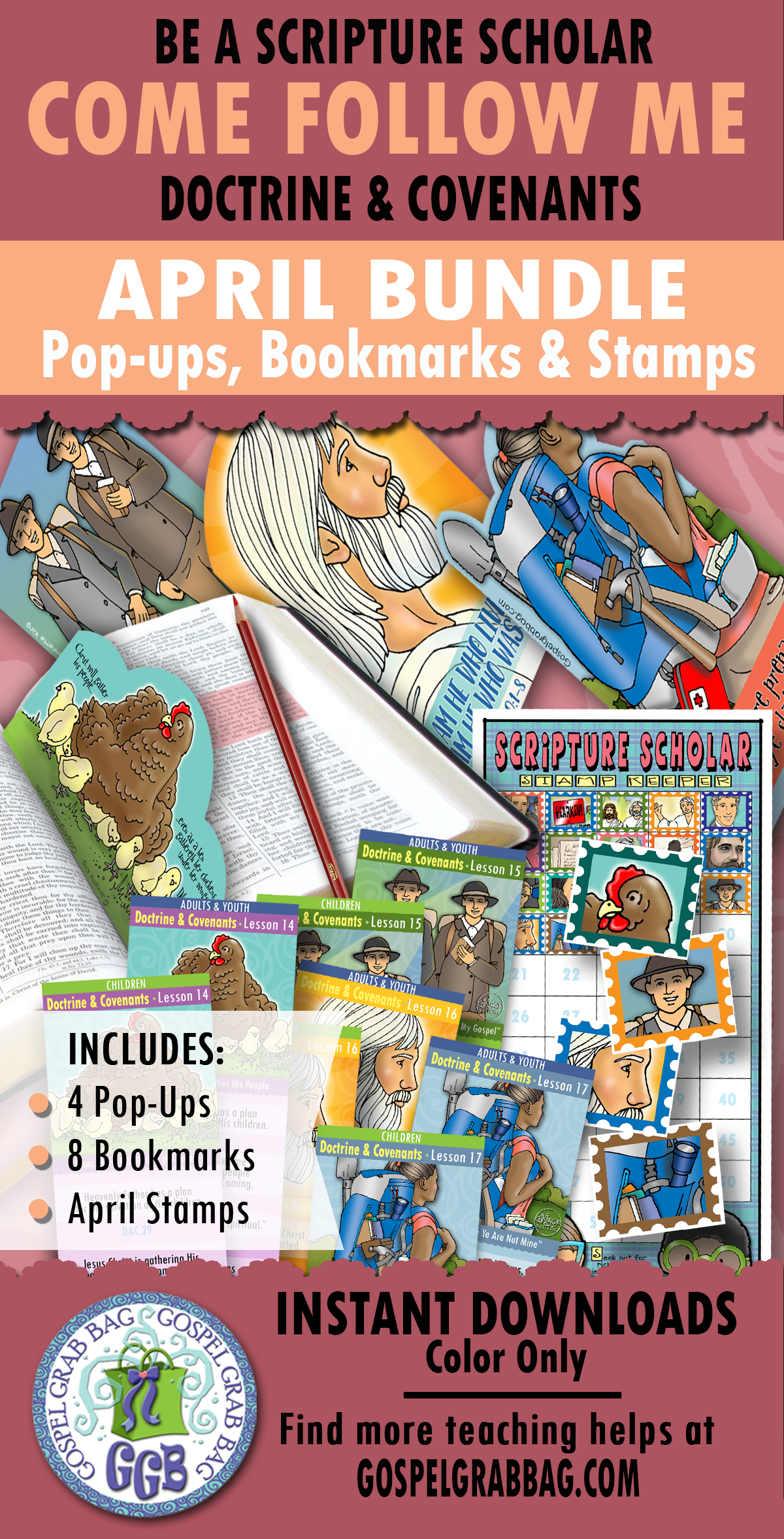 Be a Scripture Scholar with COME FOLLOW ME D&C April 2025 Activities